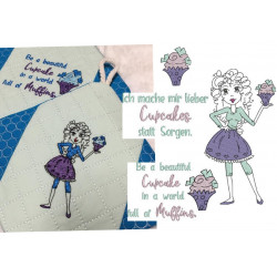 ADVENTSKALENDER 14. Dezember - Stickserie Cupcakes Girl